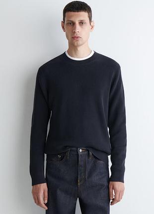 Джемпер чоловічий cos cotton crew-neck jumper / s