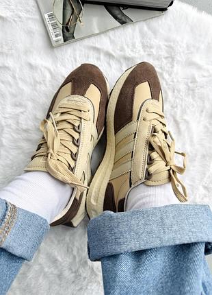 Кросівки жіночі adidas retropy e5 beige/brown 9