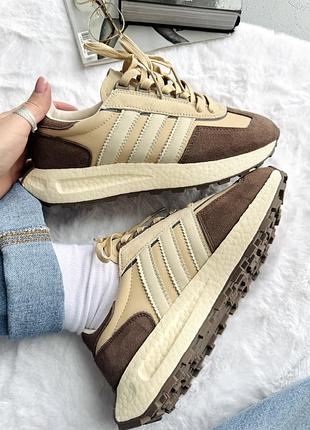Кросівки жіночі adidas retropy e5 beige/brown 10