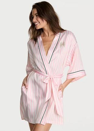 Халат сатиновий зі стразами victoria’s secret оригінал