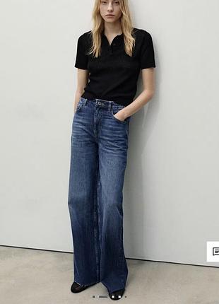 Джинси wide leg mango daniela