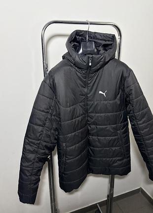 Чоловіча куртка puma чорна з капюшоном 2