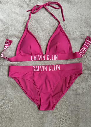 Жіночий роздільний купальник calvin klein рожевий