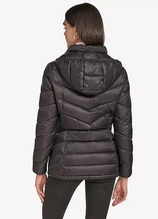 Calvin klein short collar puffer jacket. куртка теплая черная р м