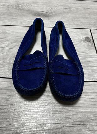 Мокасини tod's замшеві сині