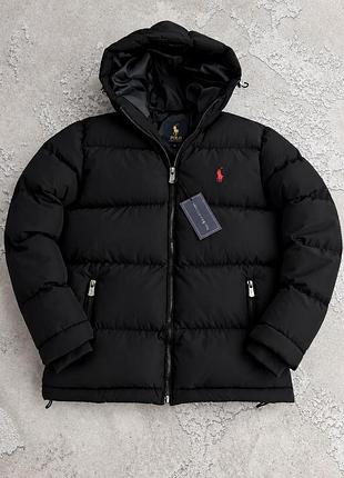Зимова куртка polo ralph lauren чорна чоловіча