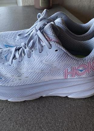 Кросівки жіночі hoka clifton 9 світлоблакітні