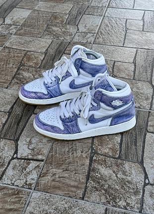 Кросівки оригінал jordan air jordan 1 з натуральної шкіри, розмір 37
