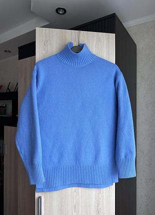 Оверсайз светр h&m з вовною та високим горлом