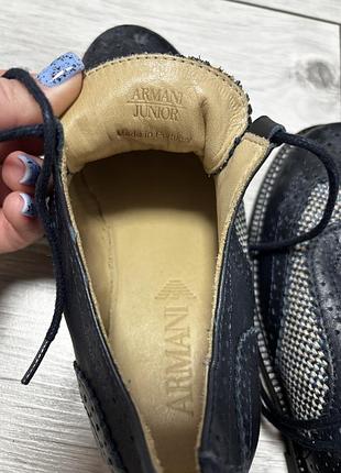Туфлі для хлопчика armani junior чорні 7