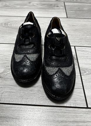 Туфлі для хлопчика armani junior чорні