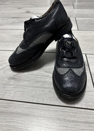 Туфлі для хлопчика armani junior чорні 2