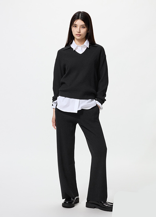 Брюки knit ribbed uniqlo (482244)