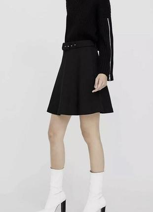 Базова чорна юбка zara🌿