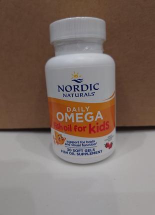 Nordic naturals, daily omega kids, натцрадьні фрукти, 30 шт