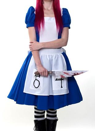 Кослей платье алиса american mcgee's alice madness returns алиса в стране чудес зазеркаля пошита в ателье по заказу