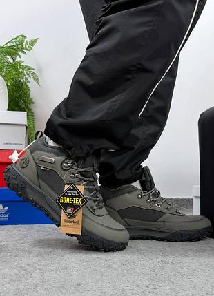 Кроссовки timeberland grey khaki gore tex