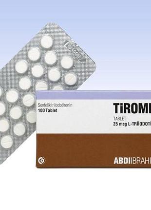 Біологічно активні речовини abdi ibrahim tiromel 25 mcg l-triiodothyronine sodium 100 таблеток