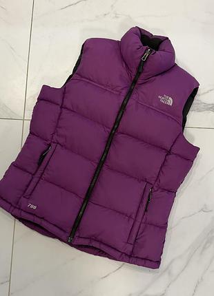 Жилетка жіноча the north face пухова фіолетова m