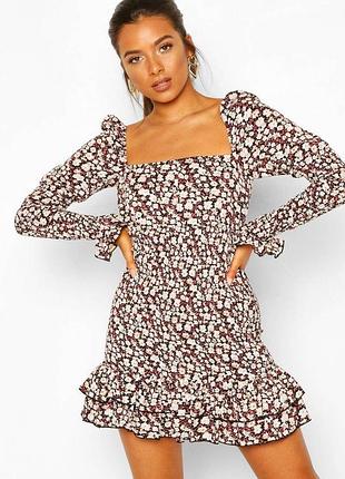 Новеньке плаття в квітковий принт від boohoo