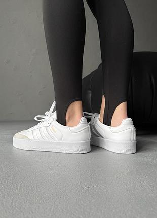 Кроссовки женские adidas samba platform white 3