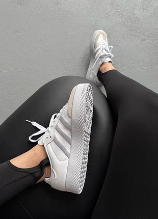 Кроссовки женские adidas samba platform white 8