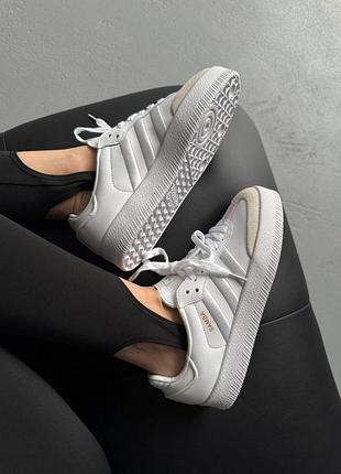Кроссовки женские adidas samba platform white 9