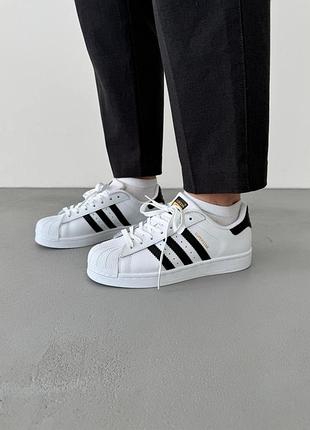 Кросівки жіночі adidas superstar black/white
