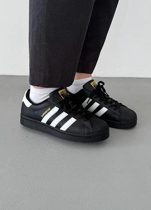 Кросівки жіночі adidas superstar black adi-0370