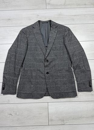 Вовняний блейзер z zegna в клітинку  розмір 50 (l)