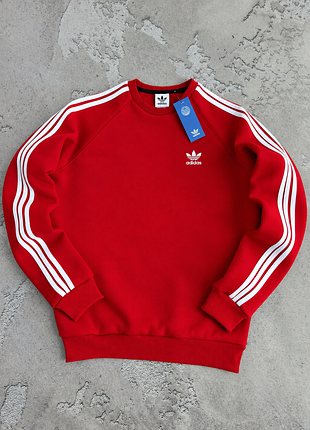 Світшот adidas червоний чоловічий на зиму