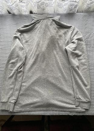 Кофта на замок adidas,сіра,розмір l 3