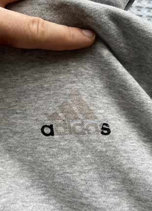 Кофта на замок adidas,сіра,розмір l 2