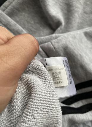 Кофта на замок adidas,сіра,розмір l 7