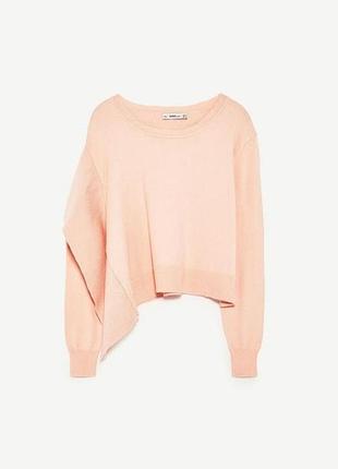 Джемпер асимметричного крою від бренду zara