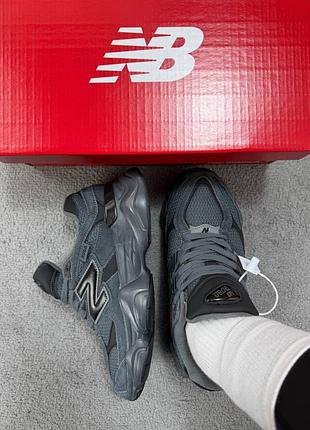 Кроссовки new balance 9060 dark grey термо