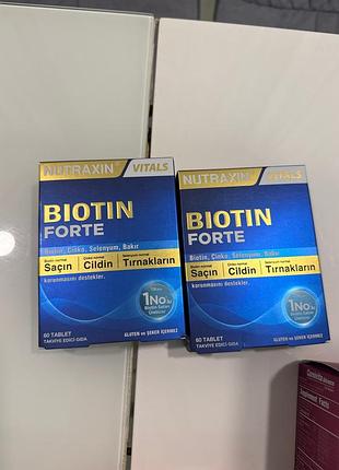 Біологічно активні речовини nutraxin biotin forte 60 таблеток