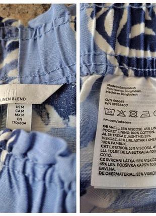 Шорти з льоном h&m 3