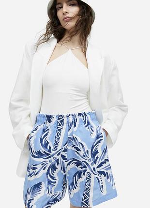 Шорти з льоном h&m 2