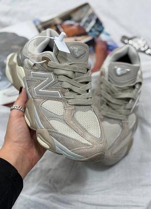 Кроссовки new balance 9060 beige термо 3