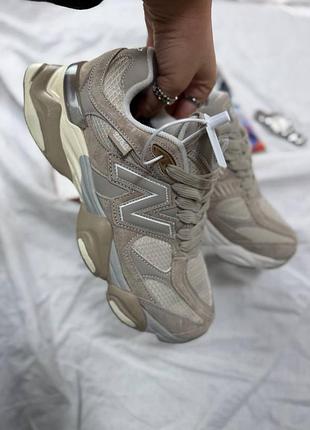 Кроссовки new balance 9060 beige термо 2