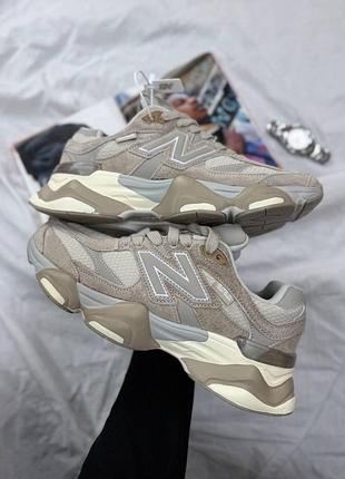 Кроссовки new balance 9060 beige термо