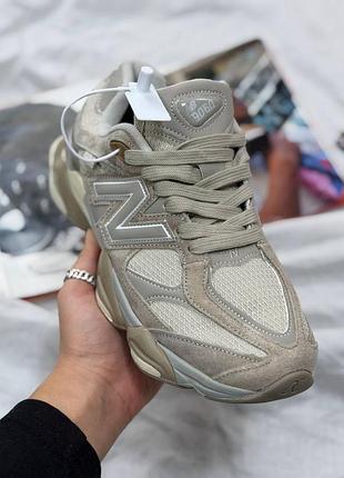 Кроссовки new balance 9060 beige термо 7