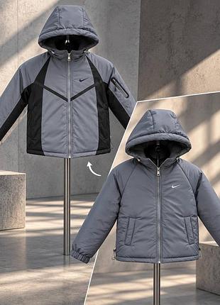 Двостороння куртка nike р130,140 2