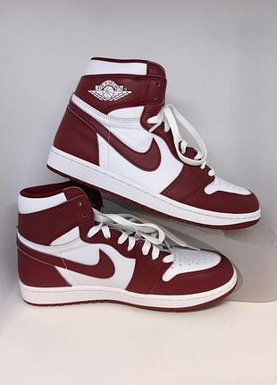 Кросівки високі черевики чоловічі air jordan 1 retro high og red/white dz5485-160 оригінал, нові, у коробці.привезені з німеччини