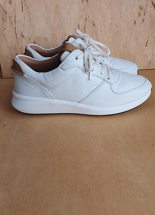Женские кожаные кроссовки clarks un rio sprint р. 39