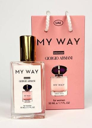 Тестер жіночий giorgio armani my way intense, 50 мл, сумка new