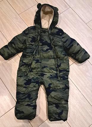 Зимовий комбінезон для хлопчика gap камуфляжний