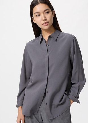 Рубашка из вискозы uniqlo (482822)
