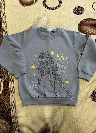 Світшот дитячий disney frozen сірий